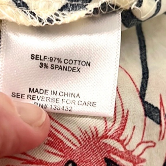 ModCloth, Optimal Polish,Look at the Back!! Buttons, Red/,Navy,Size S - Picture 8 of 12